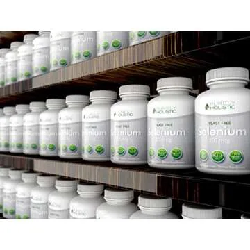 Selenium 200mcg - 365 Vegan Capsules not Tablets - Pure & Yeast Free L-Selenomethionine for Improved Absorption - Thyroid, Heart, and Immune System Support - Antioxidant Trace Mineral - Made in USA