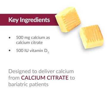 Bariatric Advantage Calcium Citrate Chewy Bites 500 mg