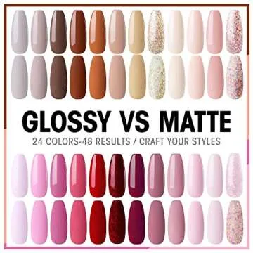 Gellen 24 Colors Gel Nail Polish Kit With UV/LED Light&Nail Drill, 72W Nail Dryer, Nail Art Tools With Top Base Coat, All-In-One Manicure Kit, Glitter Starter Set, Gift For Her, Desert Sunset