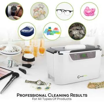 InvisiClean Ultrasonic Jewelry Cleaner with Stainless Steel