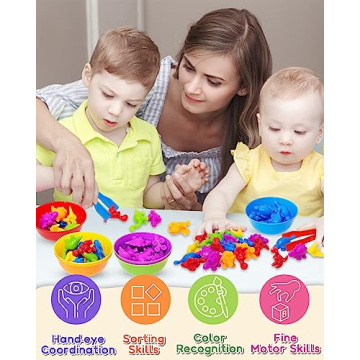 Yetonamr Counting Dinosaurs Montessori Toys for Kids Ages 2-8