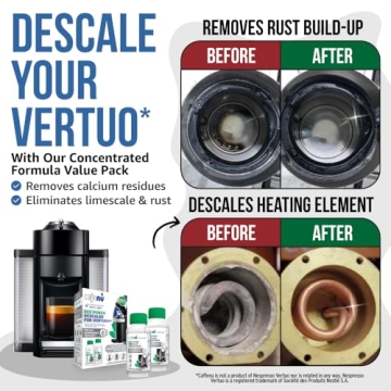 Caffenu Nespresso Descaling Kit - 4 Easy Uses