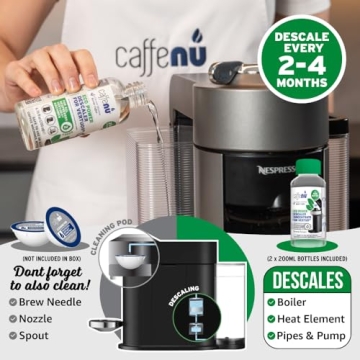 Caffenu Nespresso Descaling Kit - 4 Easy Uses