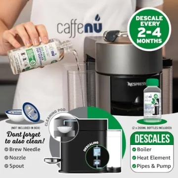 Caffenu Nespresso Descaling Kit - 4 Easy Uses