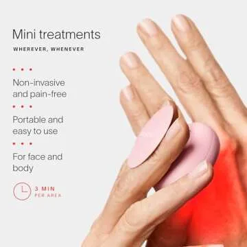 Solawave 2 in 1 Anti-Aging Face & Body Skincare Mini with Red and Infrared Light + Therapeutic Warmth for Skin Rejuvenation, Wrinkles, Fine Lines, Blemishes, and Dark Spots