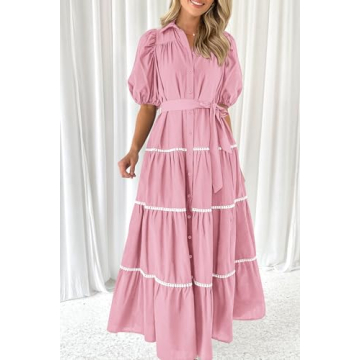 PRETTYGARDEN Women's Summer Maxi Dress for Elegant Style