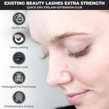 Eyelash Extension Glue Extra Strong for Professionals