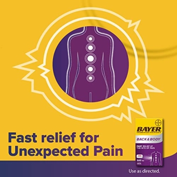 Bayer Extra Strength 500mg Aspirin Plus Caffeine for Pain Relief