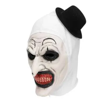 Hcirjhie Halloween Masks, Horror Masks, joker mask，Halloween Horror role-Playing, fun Horror Latex Masks, fun Horror Mask Toys, scary clown mask，Perfect for Halloween Disguise Parties