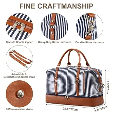 S-ZONE 21" Weekender Bag for Stylish Travel and Organization