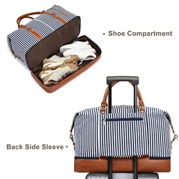 S-ZONE 21" Weekender Bag for Stylish Travel and Organization