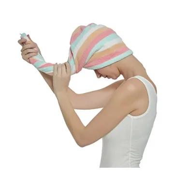 HOPESHINE Women's Soft Shower Hair Towel Wrap Set