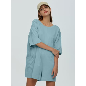 Stylish DEEP SELF Women’s Summer Romper with Pockets