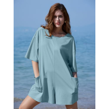 Stylish DEEP SELF Women’s Summer Romper with Pockets