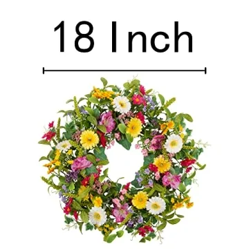 Skrantun 18 inch Spring Wreath for Door and Wall Decor