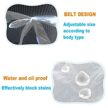 UniPleased Disposable Aprons - 100 Count for Any Mess