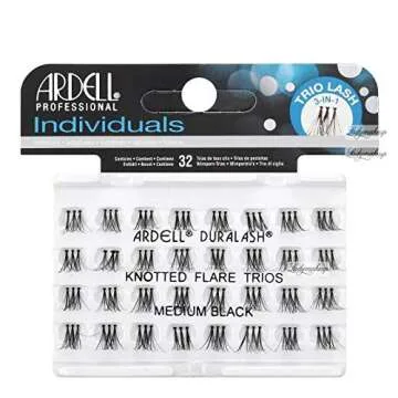 Ardell Individual Trios Eyelash, Black, Medium