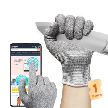 JDL Cut Resistant Gloves - Food Grade, Level 5 Protection, Touchscreen Compatible