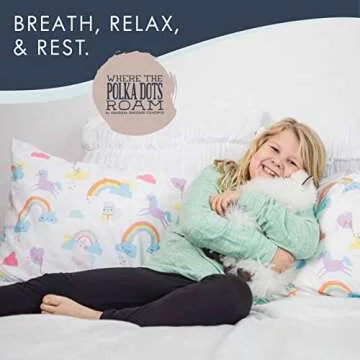 Unicorn Twin Bed Sheets Set for Kids - Vibrant & Soft