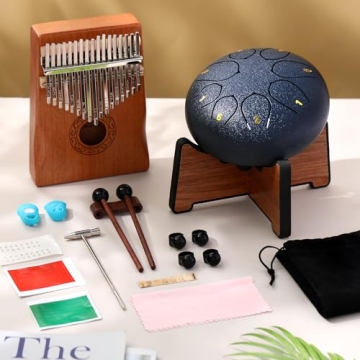 Resholder Musical Instruments Rain Drum & Kalimba Set