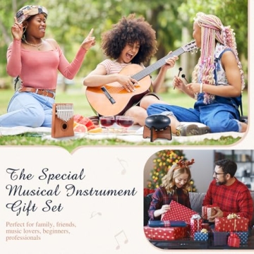 Resholder Musical Instruments Rain Drum & Kalimba Set