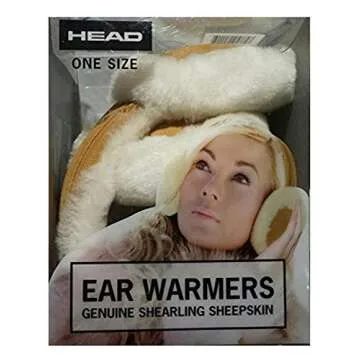 Luxury Shearling Earmuffs for Women - Stylish & Warm