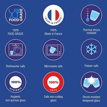 Duralex Set of 6 Tumblers, Clear, 7.75-Oz.