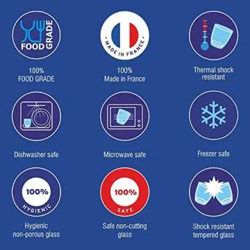 Duralex Set of 6 Tumblers, Clear, 7.75-Oz.