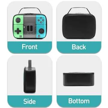 Tongtai Kids Lunch Box,Boy Insulated Lunch Boxes Game Leather Lunch Bag for School,Thermal Meal Cooler Lunch Bags for Boys Girls Kids Toddler Teen