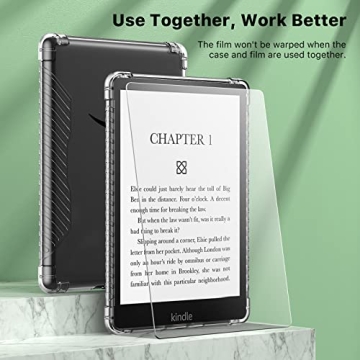 MoKo Clear Case & Screen Protector for Kindle Paperwhite