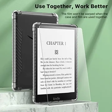 MoKo Clear Case & Screen Protector for Kindle Paperwhite