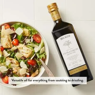DeLallo Private Reserve Extra Virgin Olive Oil, 16.9 oz Bottle, (2 Pack), Made in Italy, Cold Pressed, Single Origin