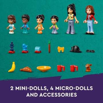 LEGO Friends Heartlake City Preschool Classroom Toy for Kids, Creative Pretend Play for Girls and Boys Ages 4 Years Old and Up, Comes with 2 Mini Dolls and 4 Micro Dolls, 42636