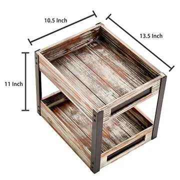 Chic 2 Tier Desktop Organizer for Home and Office