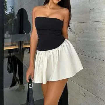 Elegant Women Strapless Mini Tube Dress for Every Occasion