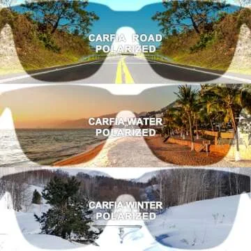 CARFIA Acetate Polarized Sunglasses for Women Small Face - AntiGlare UV400 Protection CA5354