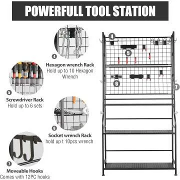 Alloy Steel Tool Storage Organizer for Garage