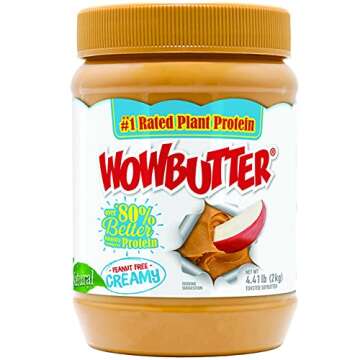 WowButter Natural Peanut Free Creamy 4.4lb Jars, 2 Pack Results
