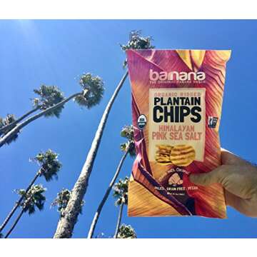 Barnana Organic Plantain Chips, Himalayan Pink Salt, Paleo, Vegan, Grain Free Chips,5 Ounce (Pack of 3)