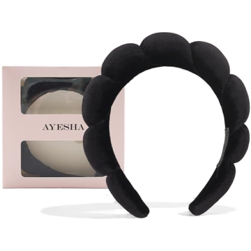Ayesha Spa Headband for Women - Soft Sponge Hairband for Makeup & Skincare