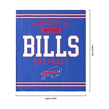 FOCO Buffalo Bills NFL Team Property Of Sherpa Fleece Blanket