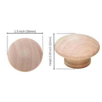 Silverline Wood Drawer Knobs for Stylish Furniture Upgrade