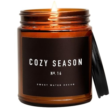 Sweet Water Decor Cozy Season Soy Candles - Fall Scents for Home Decor