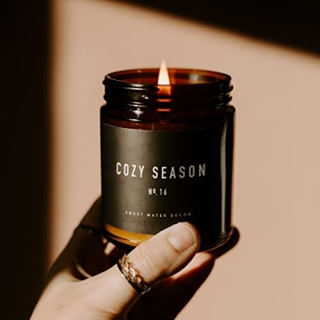Cozy Season Soy Candle - Warm Spice & Woods Scents