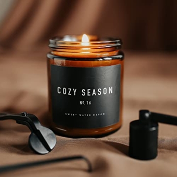 Cozy Season Soy Candle - Warm Spice & Woods Scents