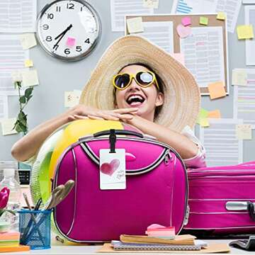 Customizable Blank Luggage Tags for Travel and Gifts