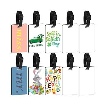 Customizable Blank Luggage Tags for Travel and Gifts