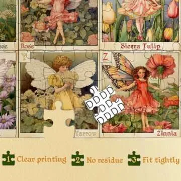 Vintage Flowers 1000 Piece Jigsaw Puzzle for Adults