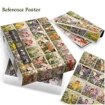 Vintage Flowers 1000 Piece Jigsaw Puzzle for Adults