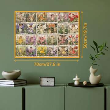 Vintage Flowers 1000 Piece Jigsaw Puzzle for Adults